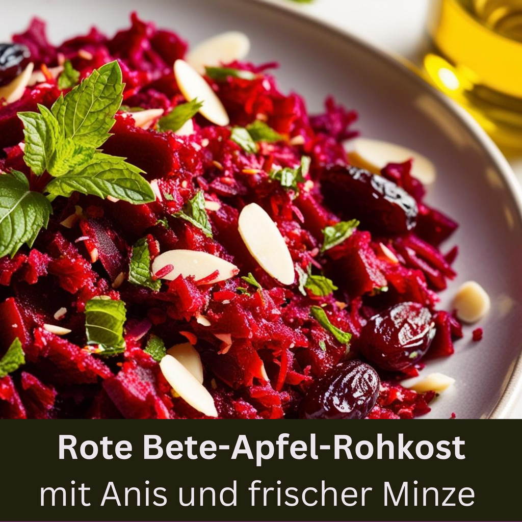 Rezept: Rote Bete-Apfel-Rohkost mit Anis und frischer Minze