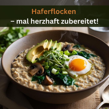 Haferflocken mal herzhaft zubereitet! 😋🍽