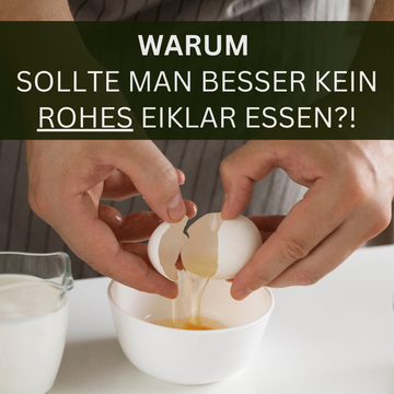 Warum sollte man kein rohes Eiklar essen?!🥚