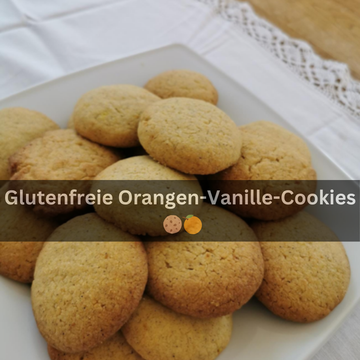 Glutenfreie Orangen-Vanille-Cookies 🍪🍊