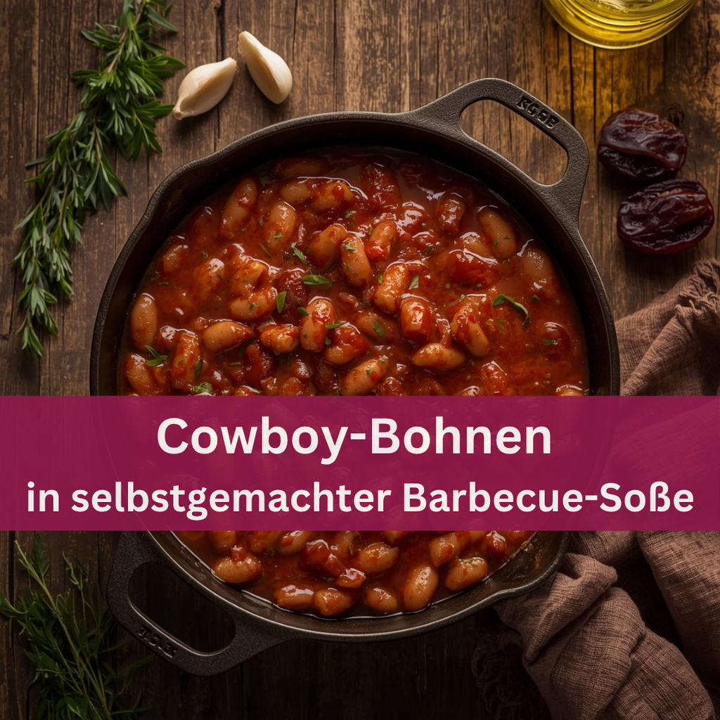 Cowboy-Bohnen in selbstgemachter Barbecue-Soße