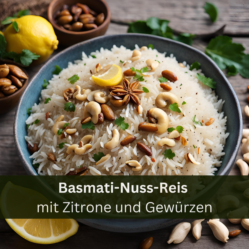 Basmati-Nuss-Reis mit Zitrone und Gewürzen 🥘🍋