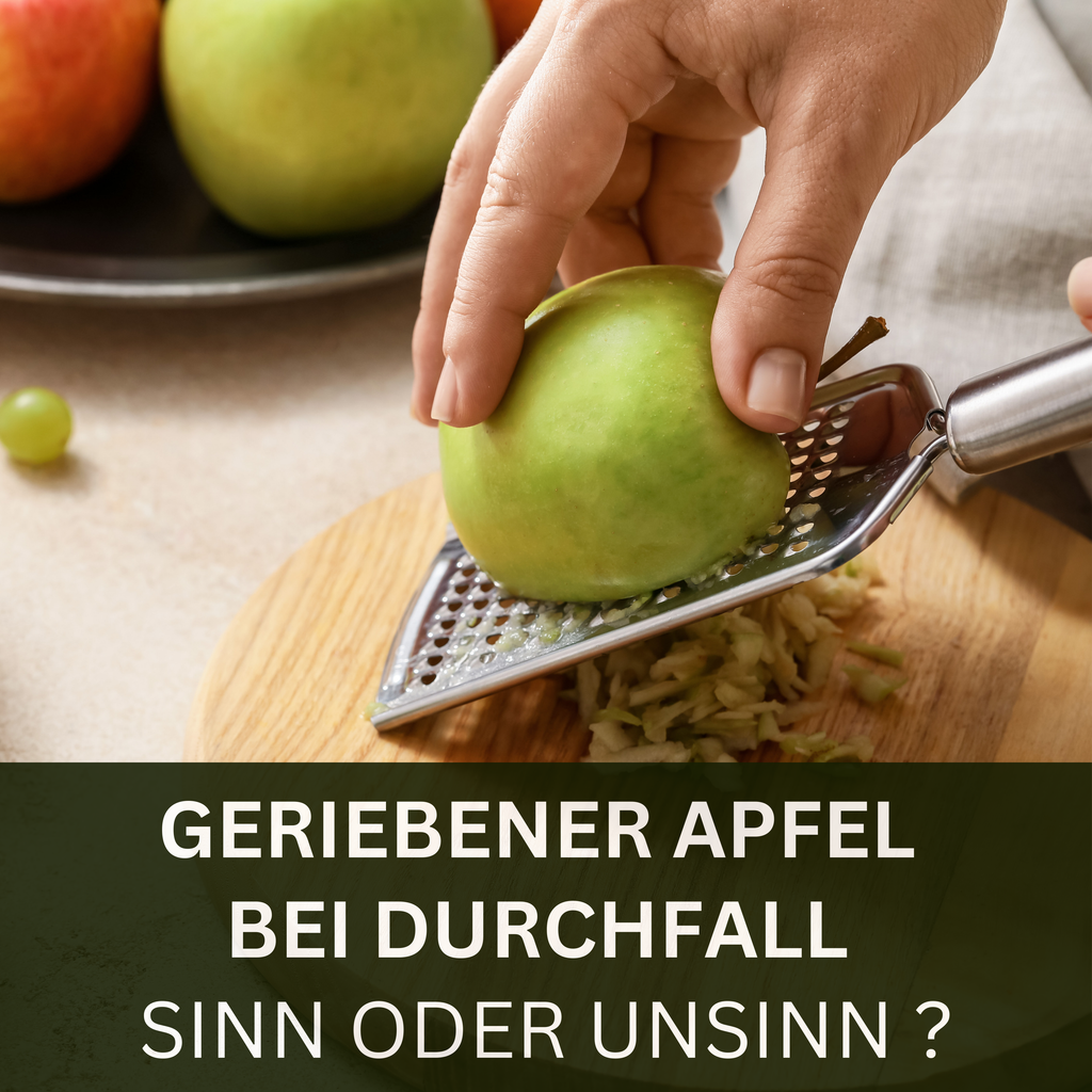 Hilft geriebener Apfel wirklich besser bei Durchfall – Sinn oder Unsinn? 🍏🤔