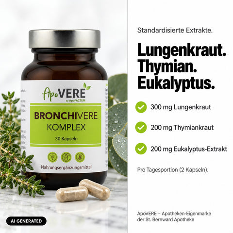 ApoVERE BRONCHIVERE KOMPLEX – Lungenkraut, Thymian und Eukalyptus