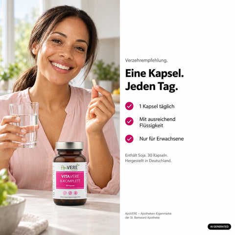 ApoVERE VITAVERE B-KOMPLETT – Verzehrempfehlung gemischt (ältere Fassung)