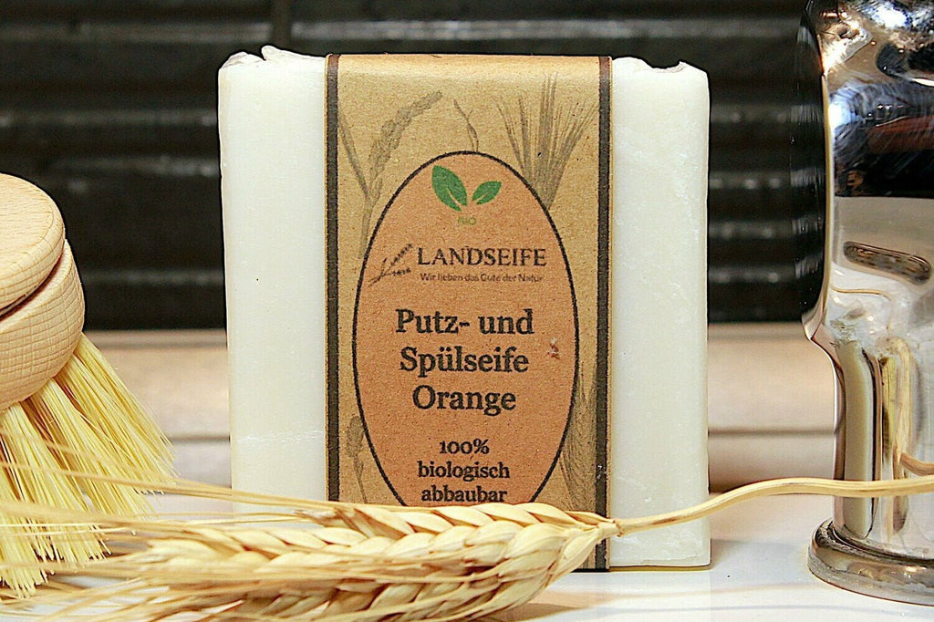 Bio Putz- und Spülseife - Haushaltshelfer mit Orangenduft