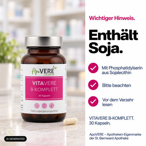 ApoVERE VITAVERE B-KOMPLETT – Hinweis zu Soja