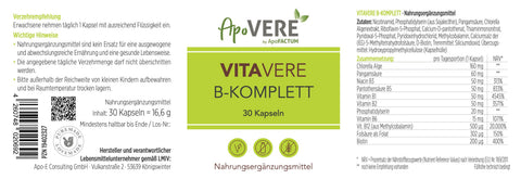 Complete B Vitamins - ApoVERE B-Complex