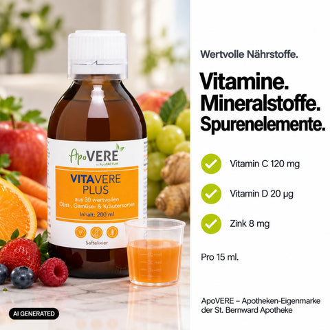 ApoVERE VITAVERE PLUS – Nährstoffe