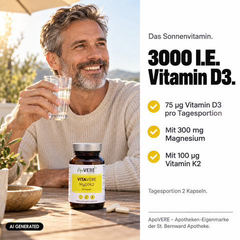 ApoVERE VITAVERE MgD3K2 – Sonnenvitamin D3