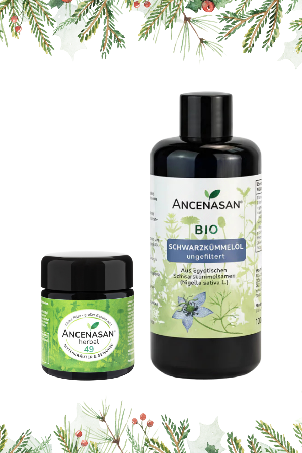 Weihnachts-Set ANCENASAN® herbal (20g) + Schwarzkümmelöl