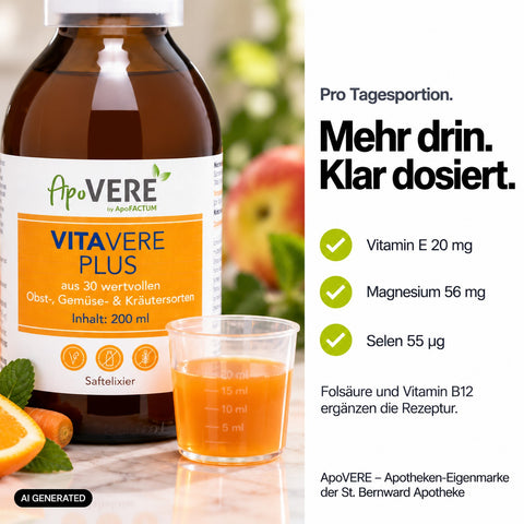 ApoVERE VITAVERE PLUS – Tagesportion