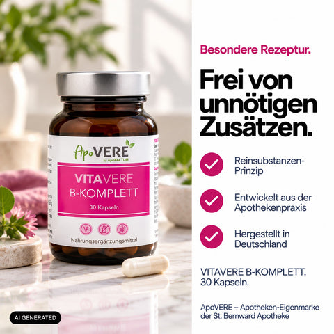 ApoVERE VITAVERE B-KOMPLETT – Reinsubstanzen-Prinzip
