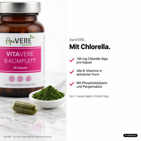 ApoVERE VITAVERE B-KOMPLETT – Makroaufnahme Chlorella (ältere Fassung)