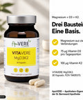 ApoVERE VITAVERE MgD3K2 – drei Bausteine: Magnesium, D3 und K2