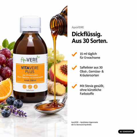 ApoVERE VITAVERE PLUS – Hero Agavendicksaft (ältere Fassung)