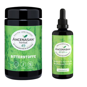 Bundle: Teepulver 120 g + Konzentrat ULTRA (ohne Alkohol) — 10 % sparen