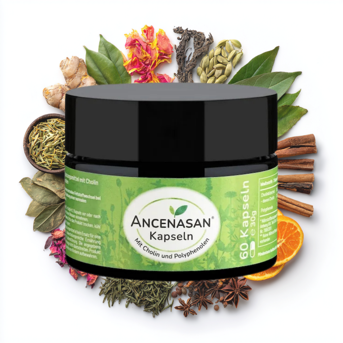 Kapseln mit Cholin von ANCENASAN®