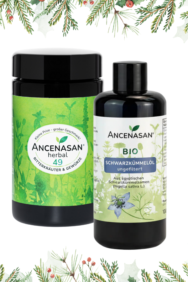 Weihnachts-Set ANCENASAN® herbal (120g) + Schwarzkümmelöl