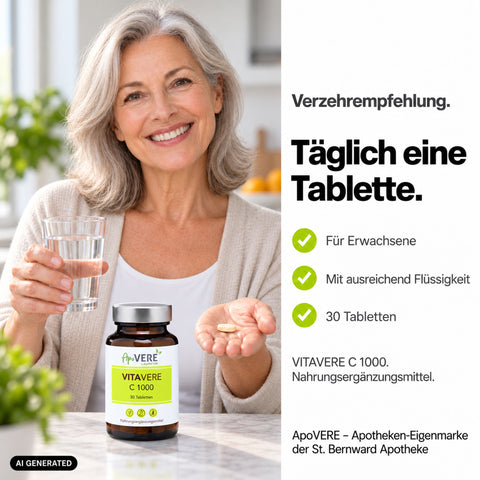 ApoVERE VITAVERE C 1000 – Verzehrempfehlung