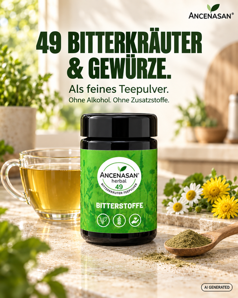 ANCENASAN® 49 Bitterkräuter-Teepulver – Info 01 Hero