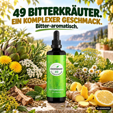 ANCENASAN® 49 Bitterkräuter – ein komplexer Geschmack, bitter-aromatisch
