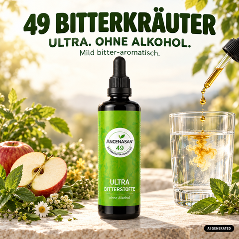 ANCENASAN® Konzentrat ULTRA – mild bitter-aromatisch, ohne Alkohol