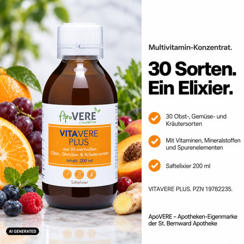 ApoVERE VITAVERE PLUS – 30 Obst-, Gemüse- und Kräutersorten