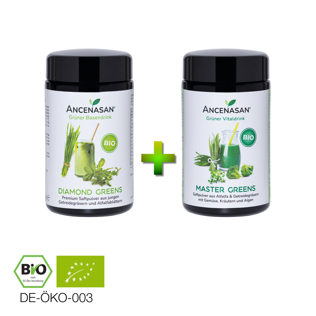 ANCENASAN® Bio-Greens Duo (Master Greens 80g + Diamond Greens 80g)