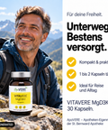VITAVERE MgD3K2 Person Unterwegs Bestens Versorgt (KI-generiertes Bild)