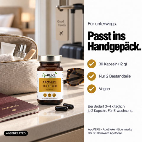 KOHLE 300 Person Reise Handgepaeck (KI-generiertes Bild)