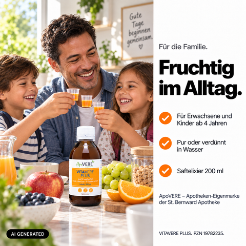 VITAVERE PLUS Person Familienfruehstueck (KI-generiertes Bild)
