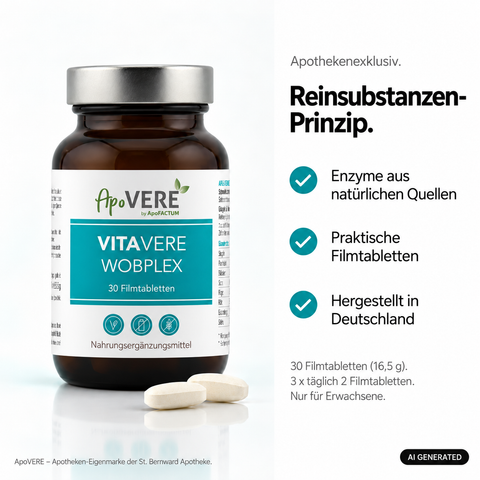 VITAVERE WOBPLEX Produkt Reinsubstanzen Clean (KI-generiertes Bild)