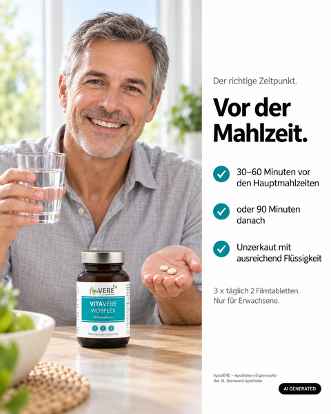 ApoVERE VITAVERE WOBPLEX – Verzehrempfehlung