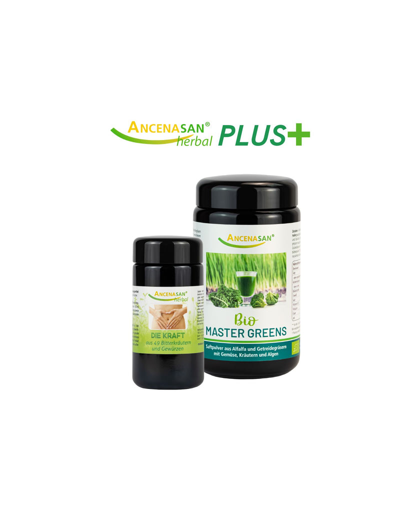 ANCENASAN® herbal PLUS-Pack - Herbal (40g) + BIO Master Greens (180g)